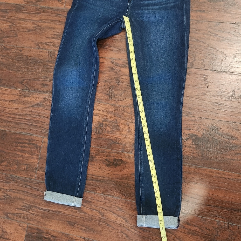 PAIGE SKYLINE SKINNY Women's Dark Blue Skinny Jeans 🩵 - Picture 8 of 11